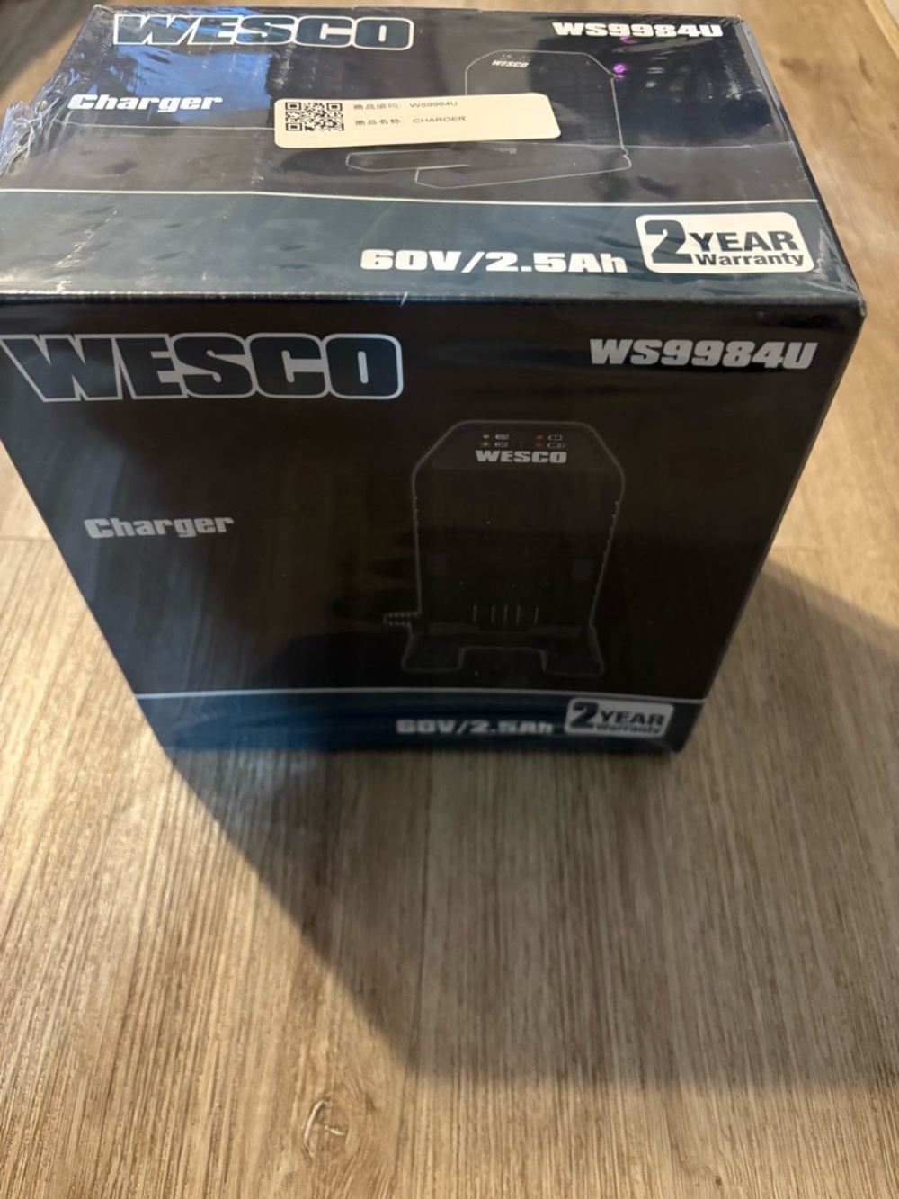 60V/2.5Ah Battery Charger for WS9982 WS9983 Batteries - New Wesco WS9984U